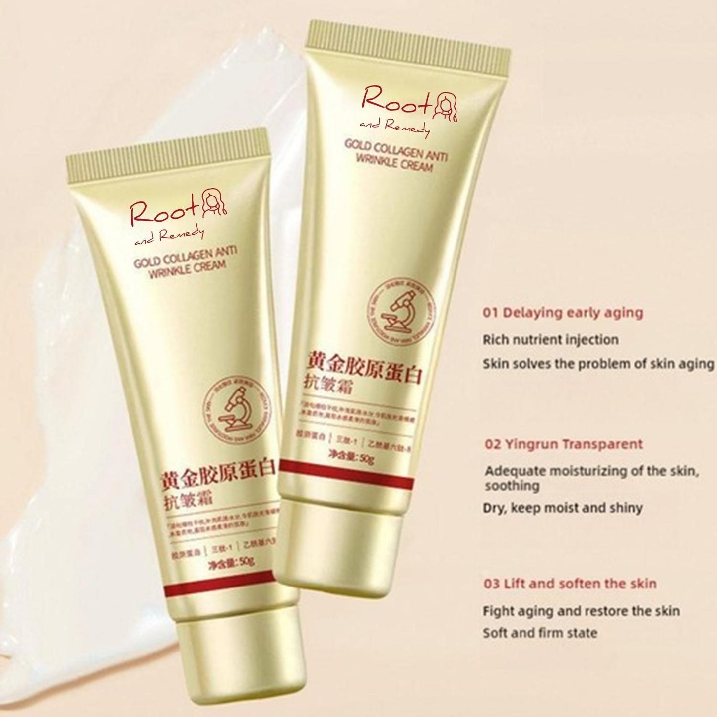Gold Collagen Anti Wrinkle Cream 50 gm Pack of 1